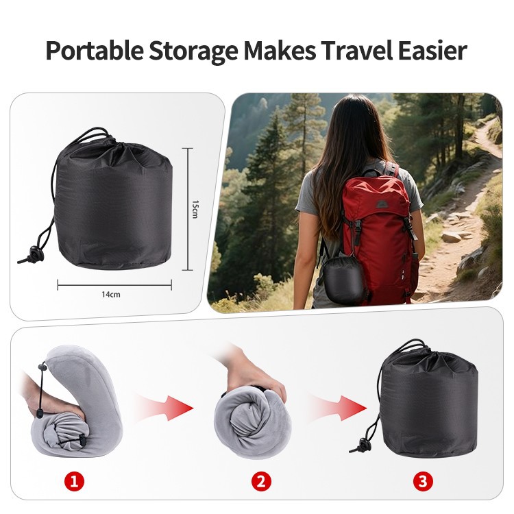 Memory Foam U Shape Neck Pillow With Cap price